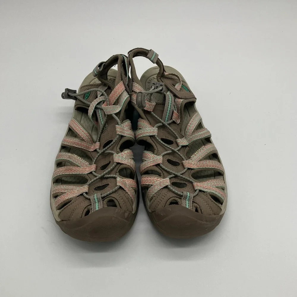 Keen Whisper Tan Pink Waterproof Hiking Sandals Womens Size 11 Sport Water Shoes